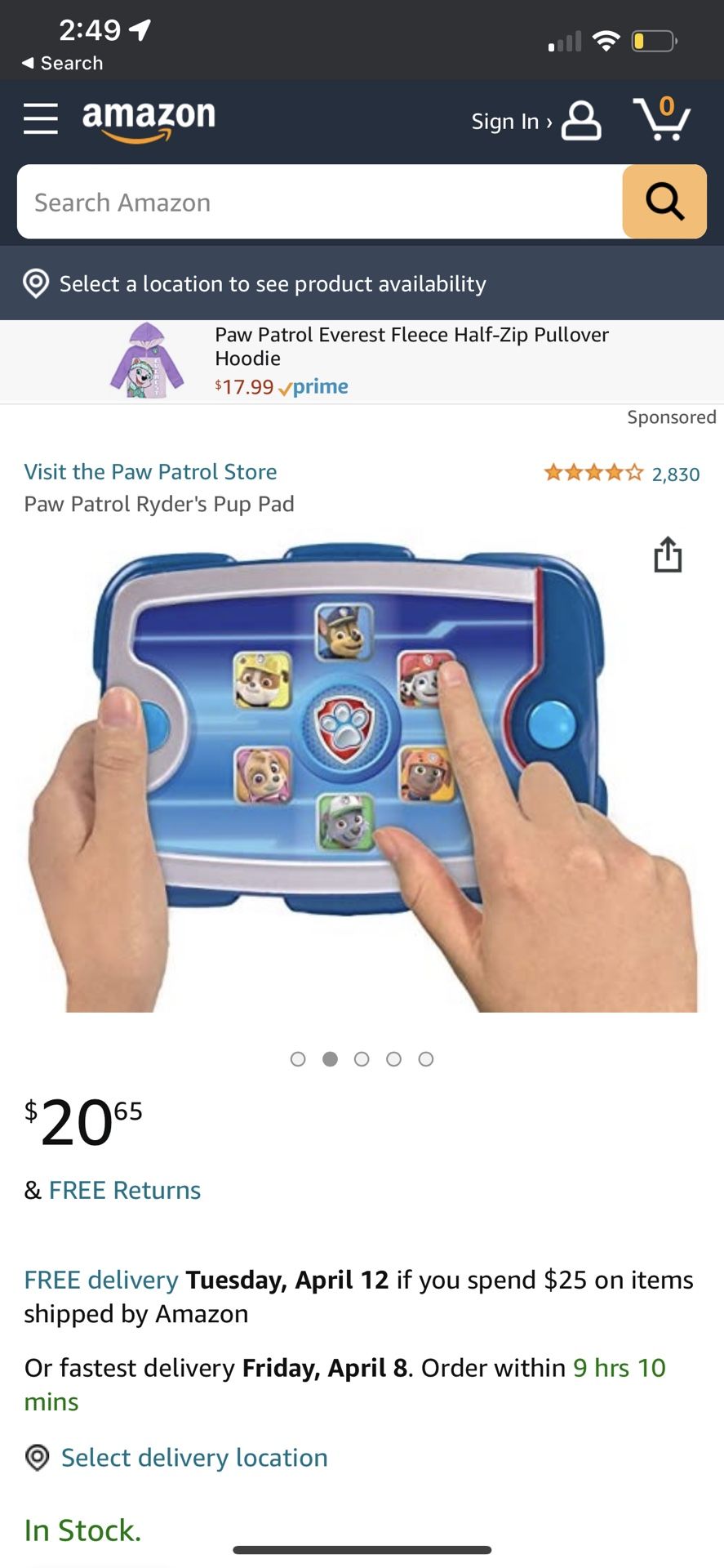 Paw Patrol Ryder’s Pup Pad