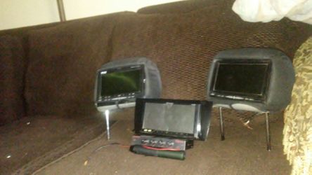 Double din , headrest , eq