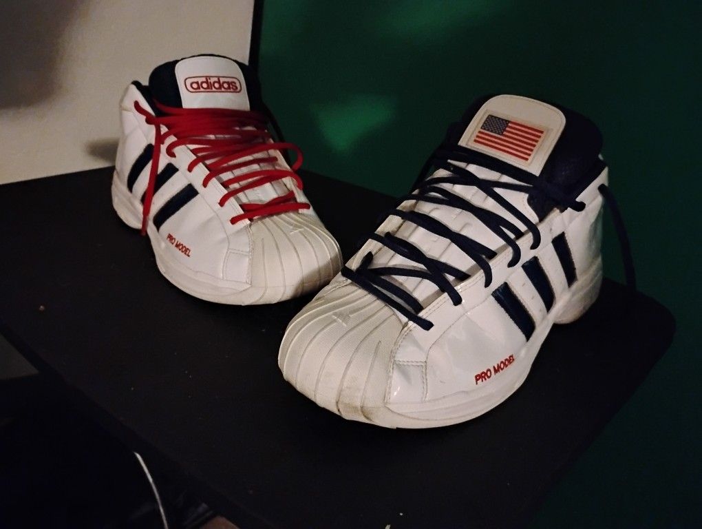 Size 13 Adidas SM Pro Model 2G Team USA Olympic Basketball Shoes Men