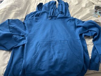 Blue hoodies