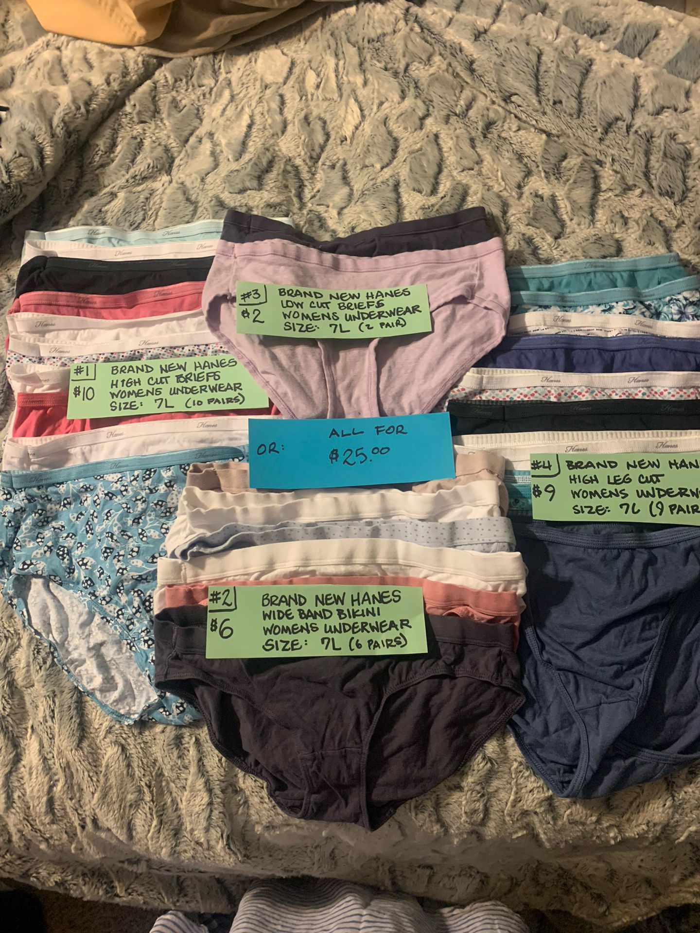 BRAND NEW/SIZE 7L /Women’s Hanes Underwear
