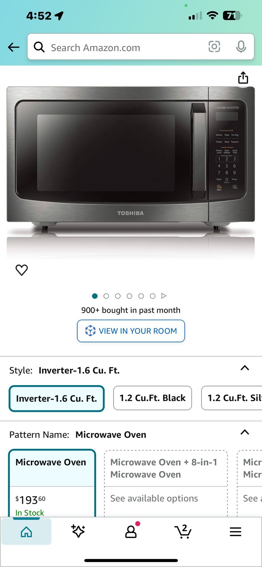 Toshiba Microwave 1350 Watts 