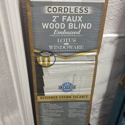 34x36 2inch Faux Wood Blind 