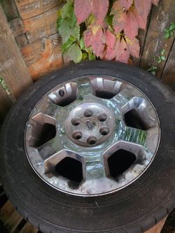 Five tires and rims. 20in rims