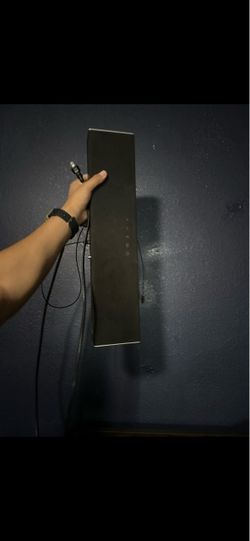 Black Soundbar with Cable