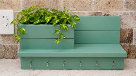 Shelf with Key Hooks