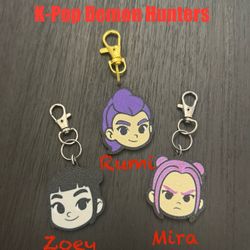 K-pop Demon Hunter Keychains 