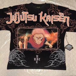 Civil Regime x Jujustu Kaisen Yuji Shirt - Size M