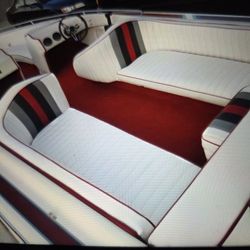Old School Speed Boat Seats Pleated Design