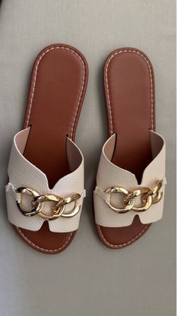 Brown/Gold/Beige Sandals - $5
