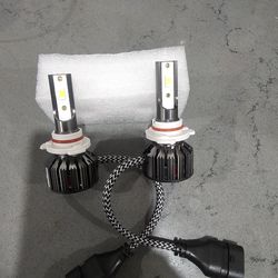 Brighter Clear White 9006  Led 6000k With Built In Fan.