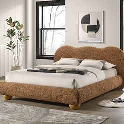 Brand New Terracotta Brown Queen Size Bed Frame 