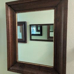 Antique Wood Mirror