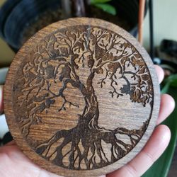 Tree Of Life Laser Engraved Coasters