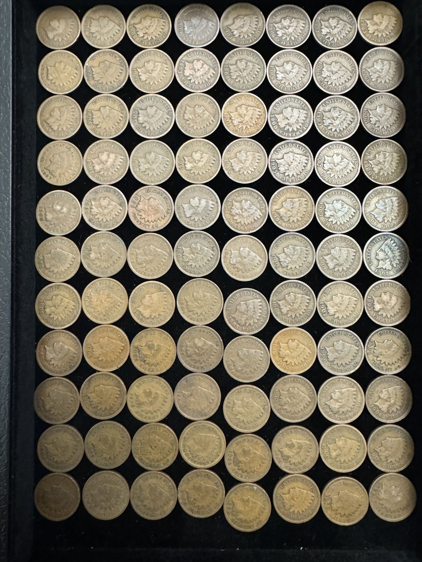 Lot Of 88 Indian Head Cent Pennies Better Grade Full Date