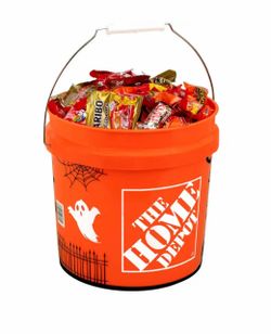 Home Depot Halloween Edition Orange Bucket