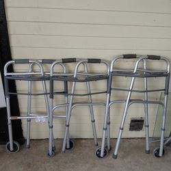 Guardian Folding Walkers w/ Wheels – Set of 3