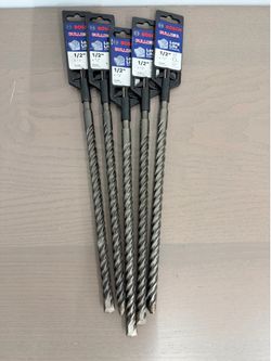 Bosch Daredevil 1/2” x 12” SDS-Plus Rotary Hammer Drill Bit IN PACKS OF 5