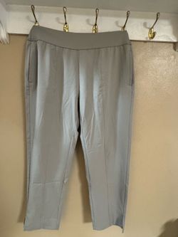 Light Gray Slim Cropped Pants