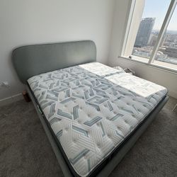 King Size Bed frame And Mattress 