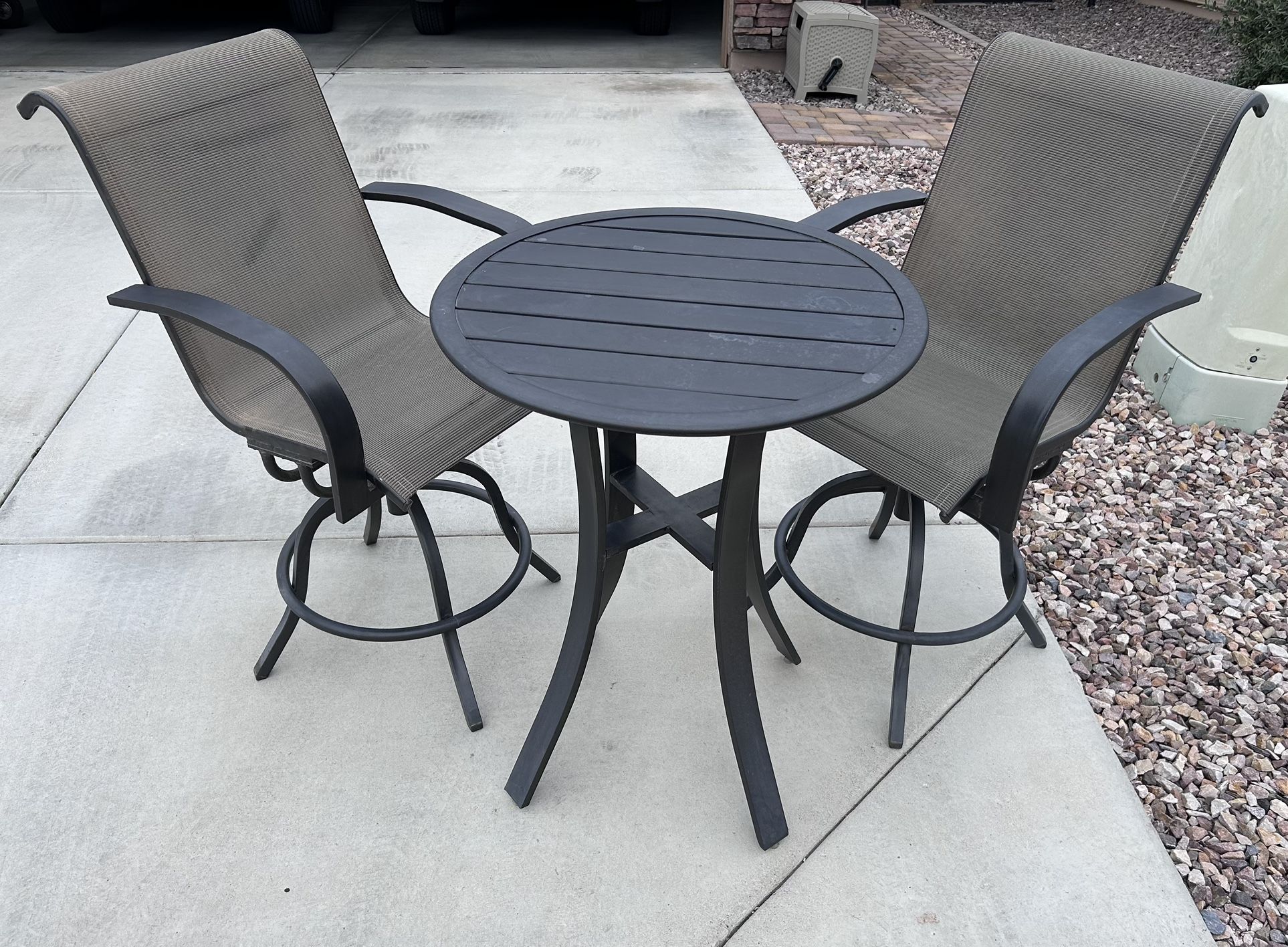 Two Chairs And Table
