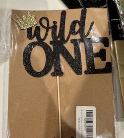 Wild One Cake Topper & Confetti 