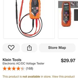  Klein Tools Electronic AC/DC Voltage Tester