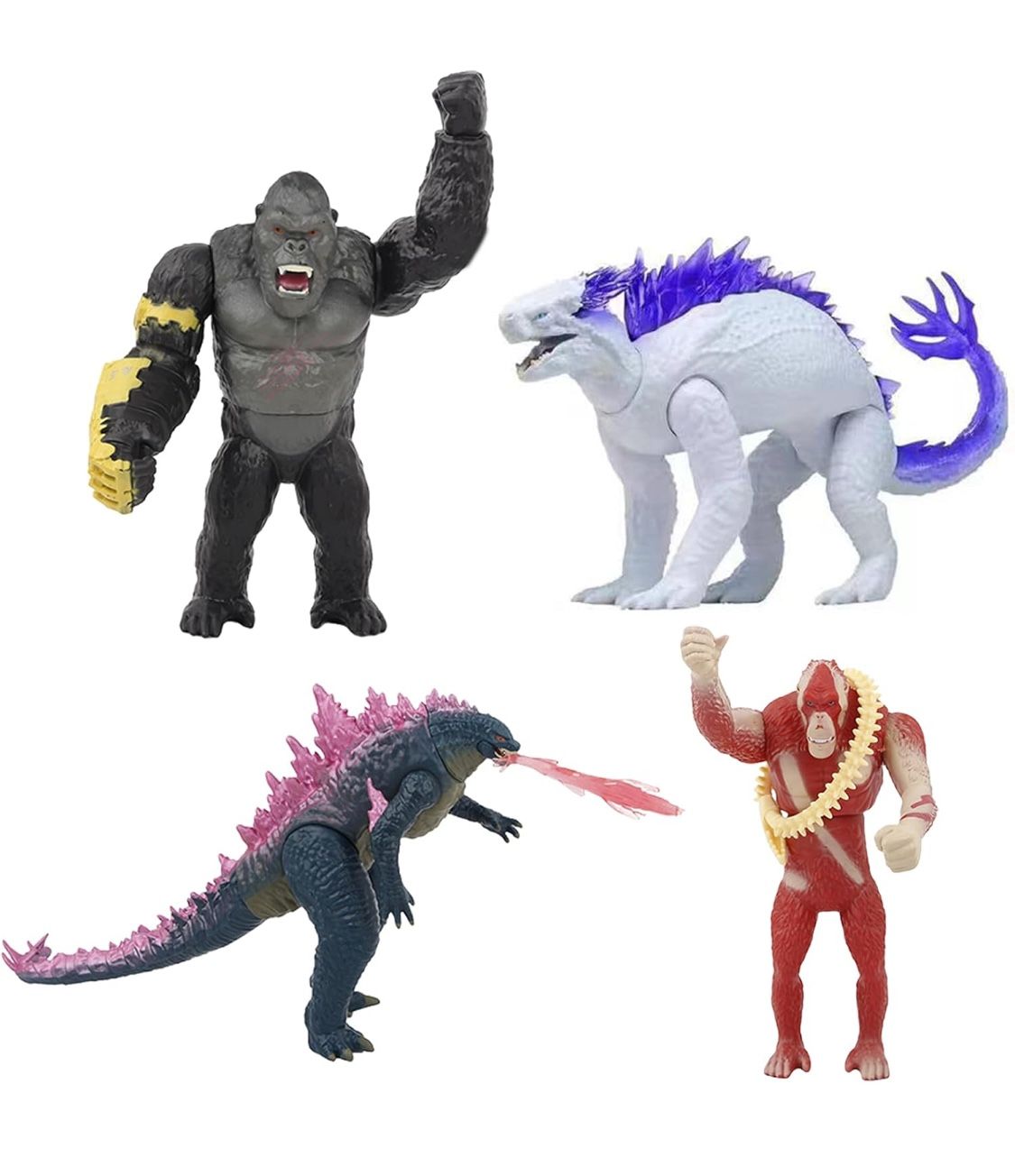 🔥Bundle🔥Godzilla x Kong , Shimo, Skar KingThe New Empire ACTION FIGURES (4)