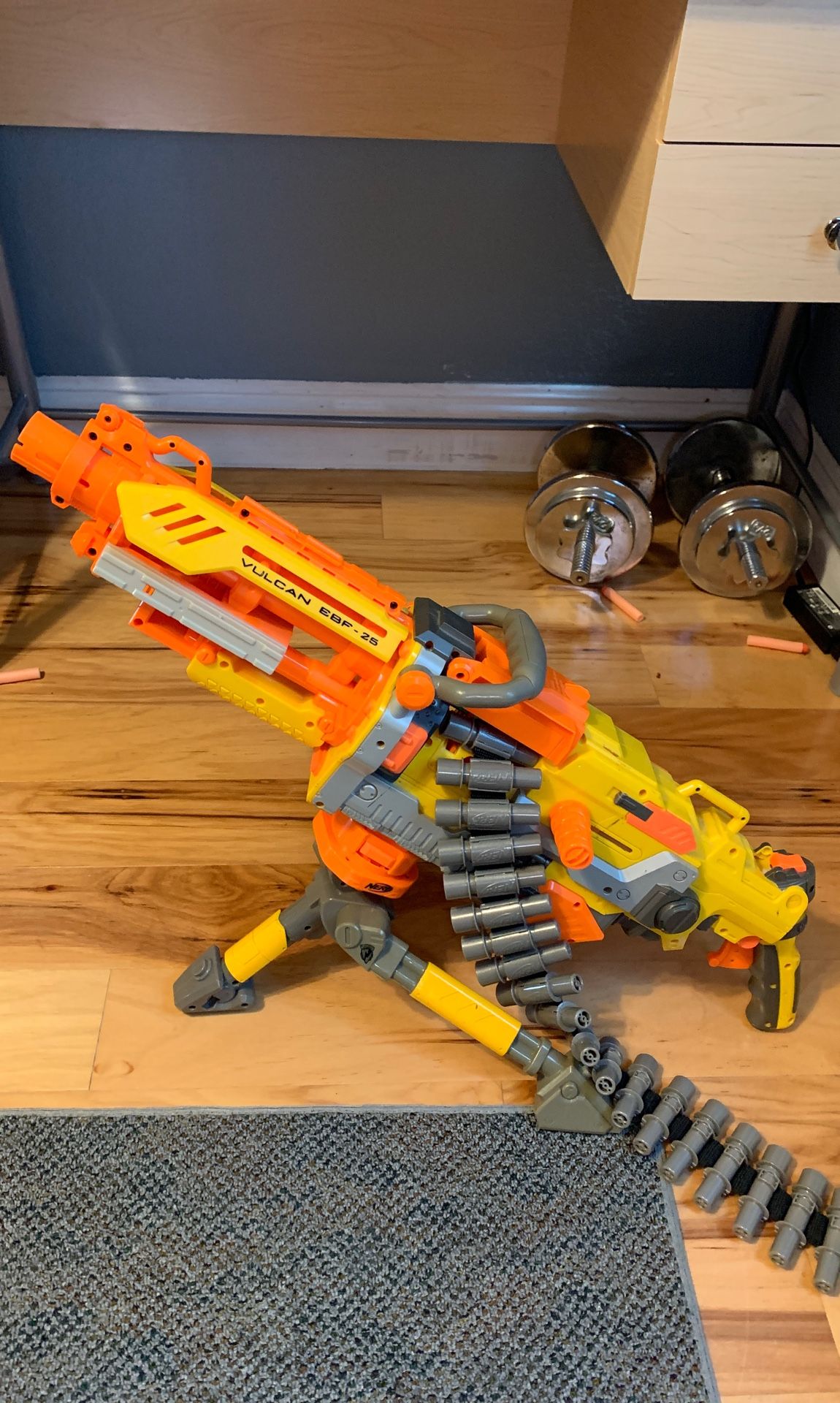 Nerf Gun Vulcan EBF-25 dart blaster with Detachable Tripod Stand. for Sale  in Miami, FL - OfferUp