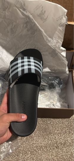 Burberry Check Slide Sandals