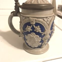 Villeroy and Boch Beer Stein Tankard with lid No. 2077