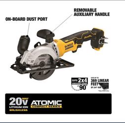 Brand New DeWALT ATOMIC 4 1/2” Circular Saw (Tool Only)