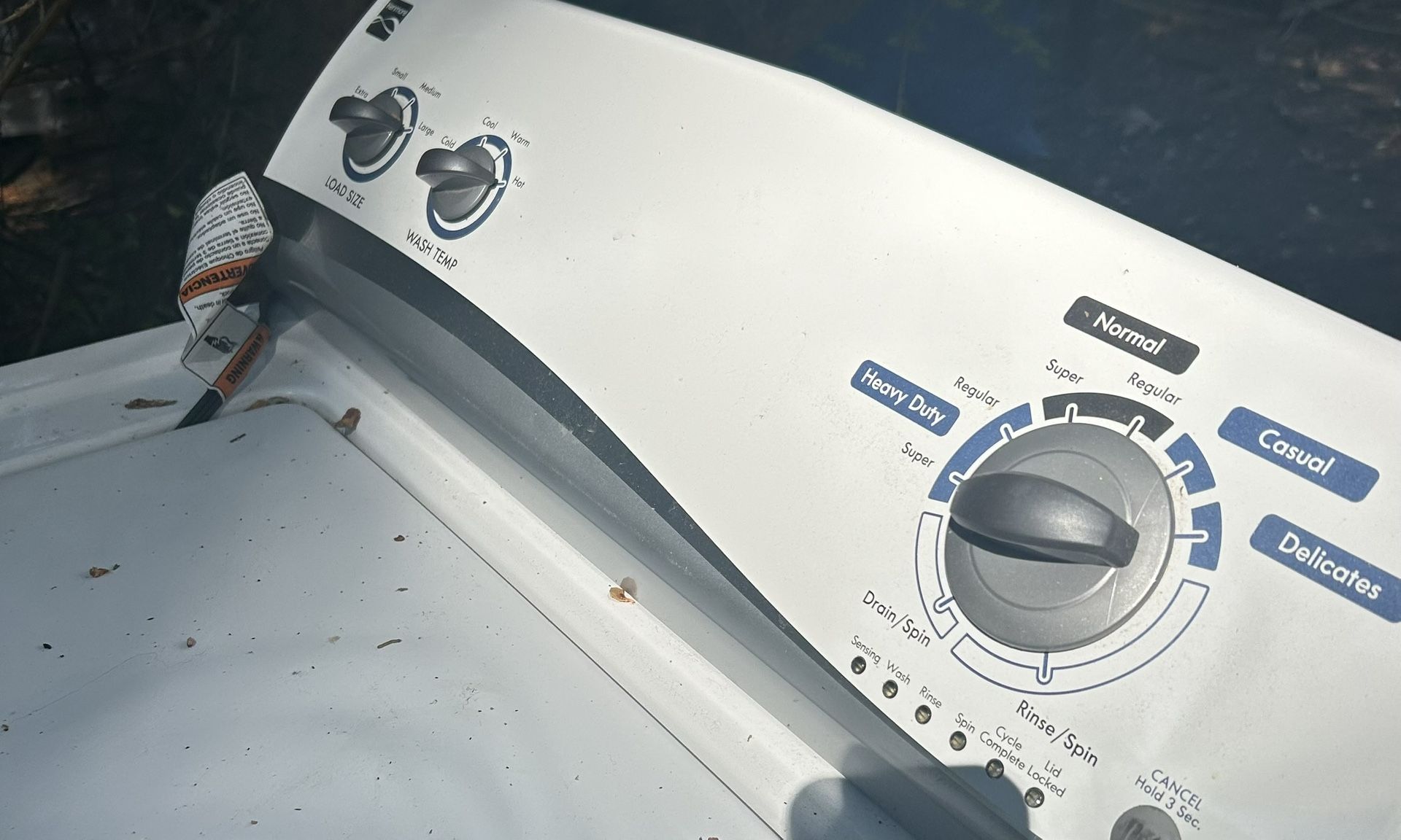 Kenmore Washer Machine