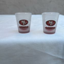 San Francisco 49Ers 2 1/4 Glass Game Shot 2 Of Them 
