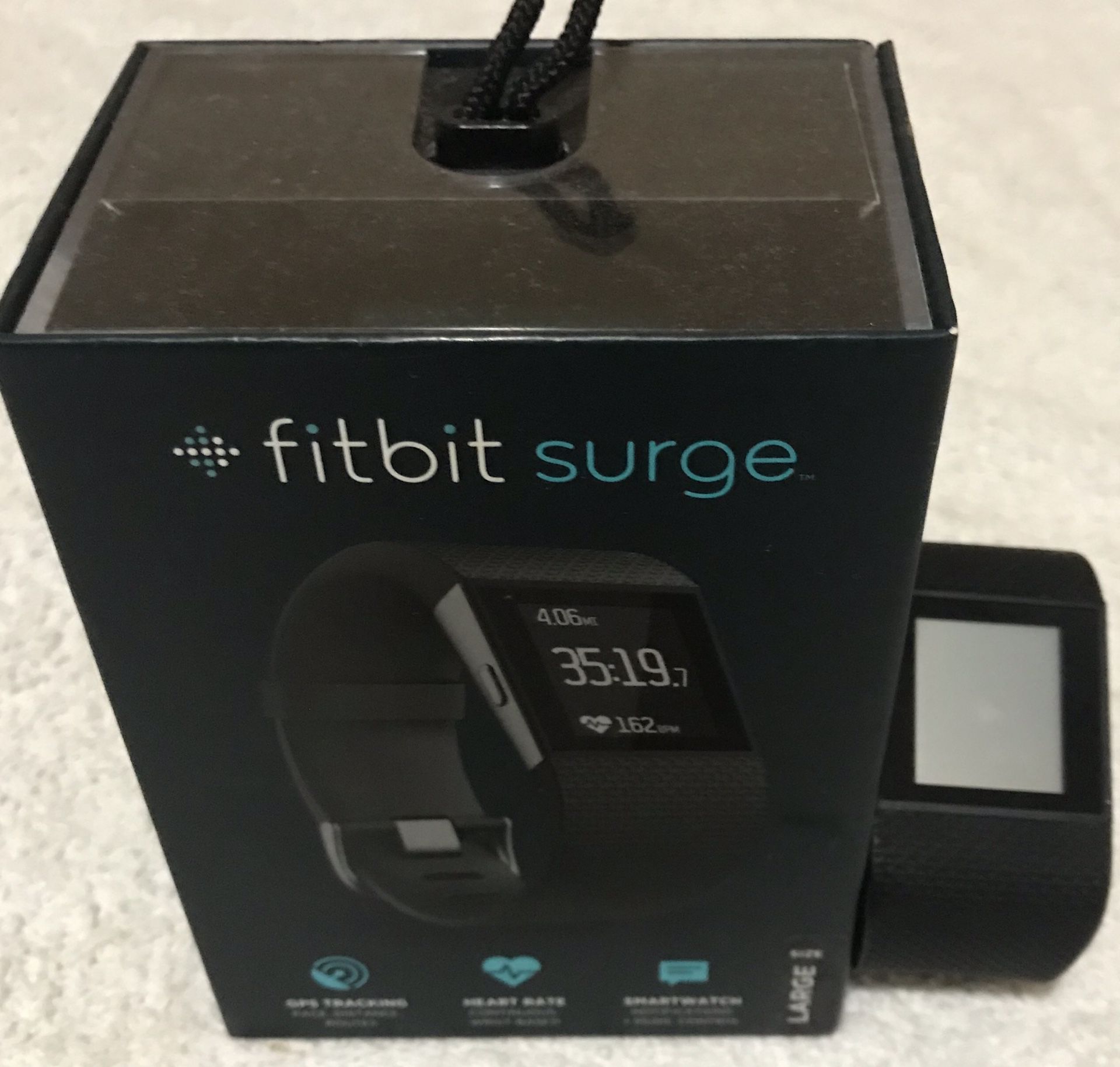 Fitbit Surge Fitness Super watch, Black, Large