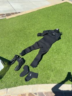Xcel LT Full Diving Wetsuit + Boots & Neoprene Socks