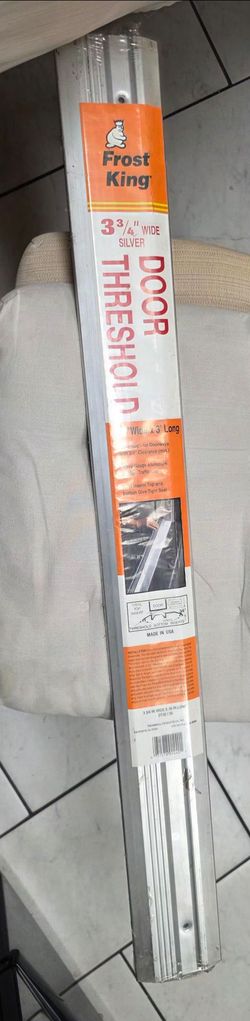 Frost King Silver Door Threshold 3 3/4" Wide 3 Feet long New