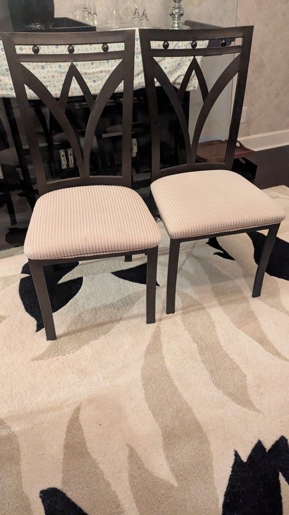 6 metal dining room chairs