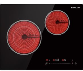 Brand New GASLAND Apartment Electric Cooktop 2 Burners, ETL Certificated, 21 Inch Built-in Radiant Ceramic Cooktop, 3700W Electric Stove Top, Slide To
