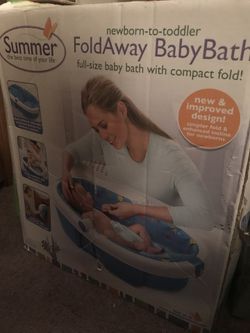 Foldaway baby bath