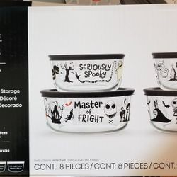 Nightmare before Christmas 8 Piece Pyrex Set