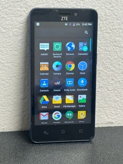 Cricket Wireless ZTE Sonata 3 Android 6 smartphone + case + charger LTE