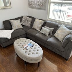 L Shape Couch And Ottoman