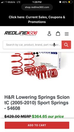 H&R Sport Springs 54608