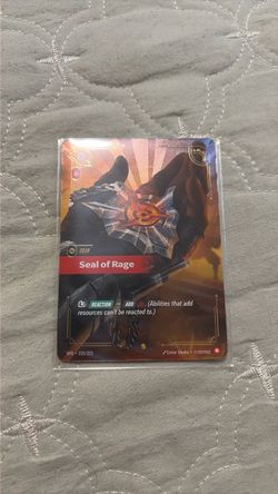 Seal of Rage 222/221 OverNumbered Card