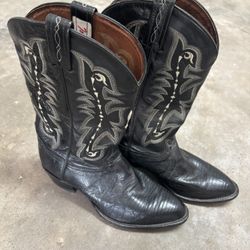 Vintage Leather Cowboy Boots Size 10