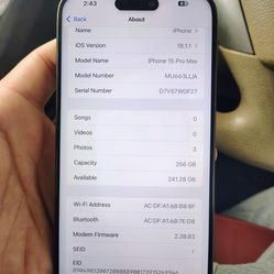 iPhone 15 Pro Max 256GB Unlocked