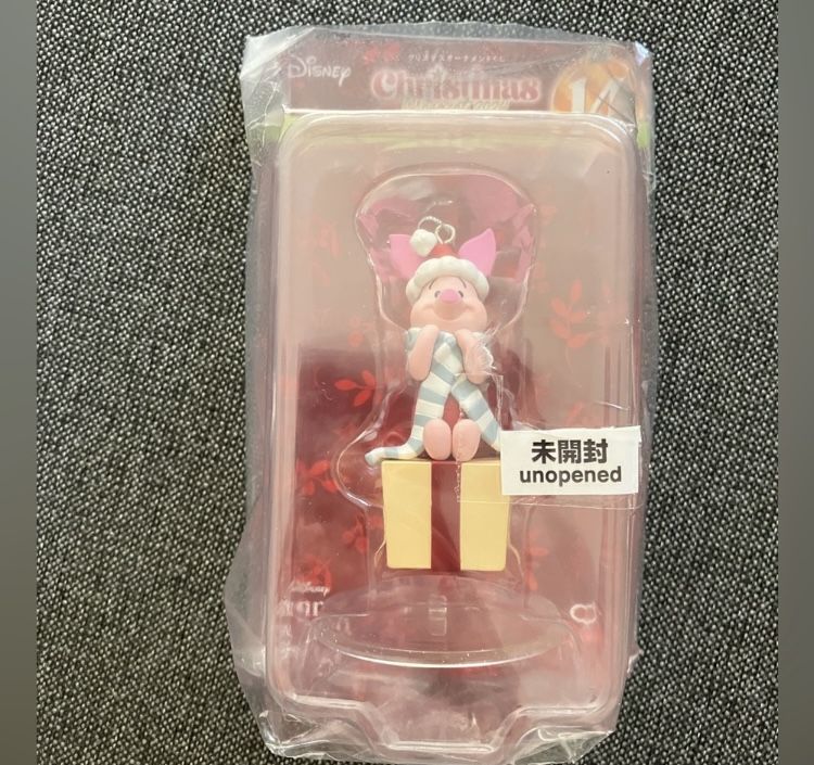Disney 1st Prize Christmas Ornament 2024 Lottery Piglet Figure Japan limited