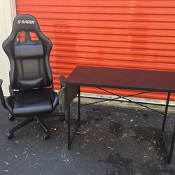 GAMING CHAIR AND DESK VERY GOOD CONDITION $70****