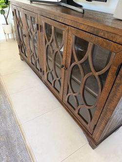 Wood console